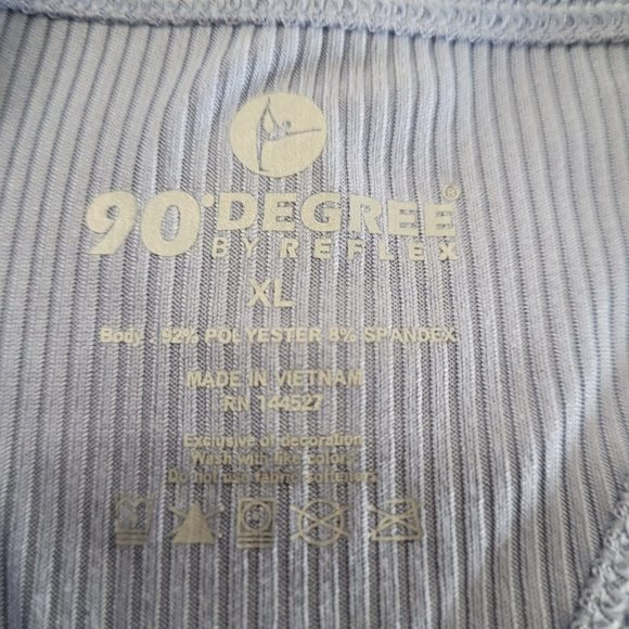 XL 90 Degree by Reflex Racer back ribbed tank - Picture 3 of 11